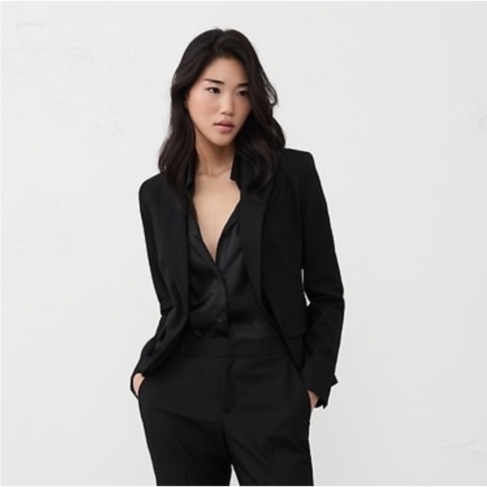 NWT! Banana Republic Black Stretch Twill Classic Blazer - Multiple 🐳🎸